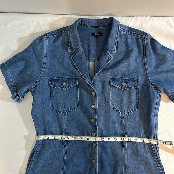 Rails Georgie Women’s Romper Size L In Blue Denim - Picture 4 of 15